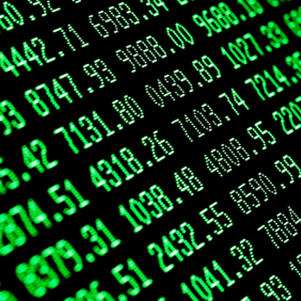 stock ticker.